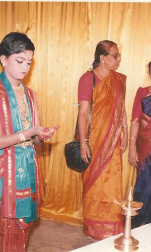 First boy student Master Suraj during his arangetram