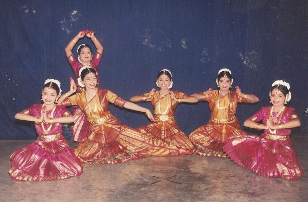 Young dancers of Nivedanam during a performance Young dancers of Nivedanam during a performance
