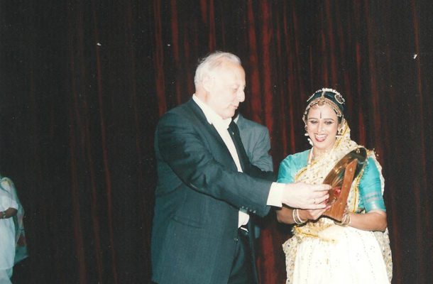 prof. Dr. Neunzert Of Germany Giving a memento Niveditha